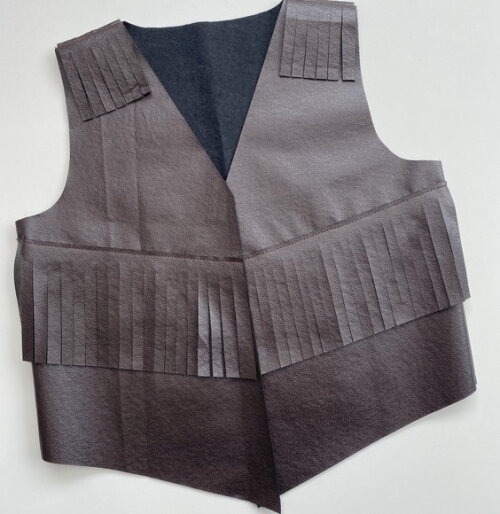 Colete Temático Cowboy Cowgirl Cowntry Infantil Marrom
