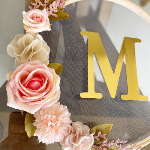 Guirlanda Floral Personalizada Exclusiva c/ Nome