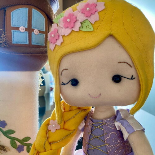 Kit Rapunzel e Sua Torre para Decoração - Pronta Entrega!