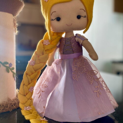 Kit Rapunzel e Sua Torre para Decoração - Pronta Entrega!