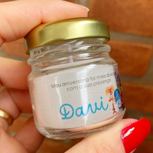 Lembrancinha Divertidamente Vela Perfumada Personalizada