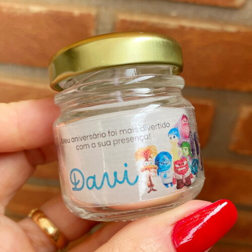 Lembrancinha Divertidamente Vela Perfumada Aniversário