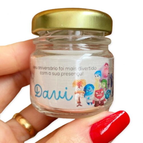 Lembrancinha Divertidamente Vela Perfumada Personalizada