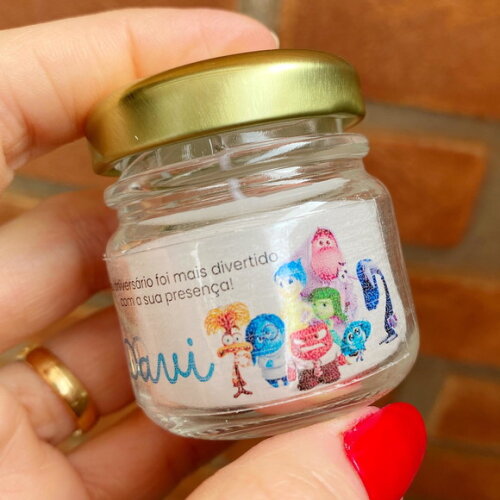 Lembrancinha Divertidamente Vela Perfumada Personalizada