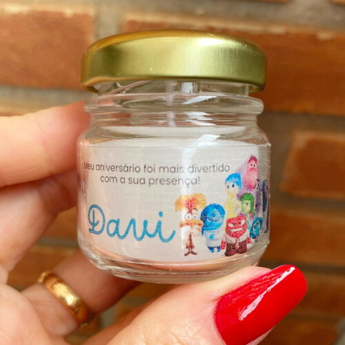 Lembrancinha Divertidamente Vela Perfumada Personalizada