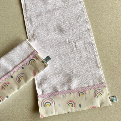 Lembrancinha Personalizada Toalhinha de Mão Arco Iris