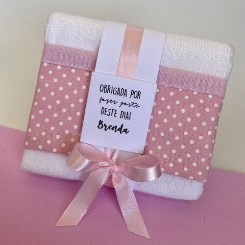 Lembrancinha Personalizada Toalhinha Maternidade Batizado