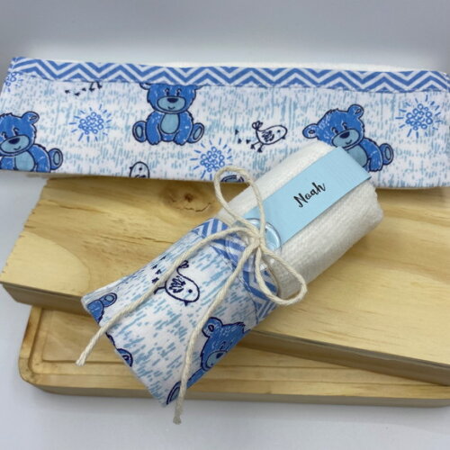 Lembrancinha Toalha de Mão Maternidade Aniversário - Ursinho