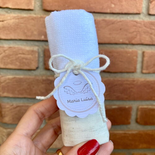 Lembrancinha Toalha de Mão Maternidade Batizado Aniversário