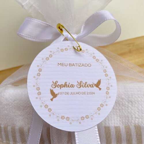 Lembrancinha Toalha de Mão Maternidade Batizado Aniversário