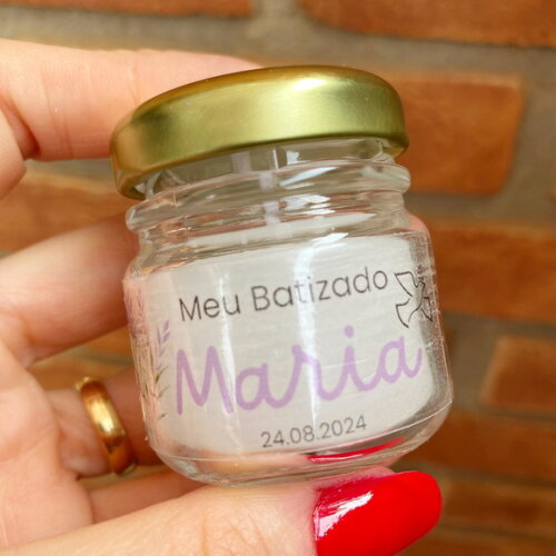 Lembrancinha Vela Perfumada Personalizada de Batizado