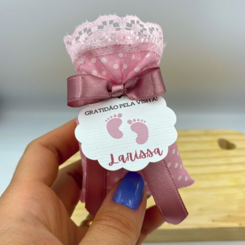 Sachê Perfumado Lembrança Personalizada Maternidade Chá Bebê