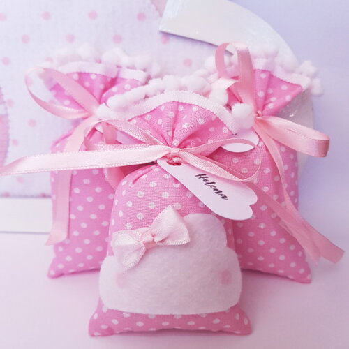 Sachê Perfumado Lembrança Personalizada Nuvem Chuva de Amor
