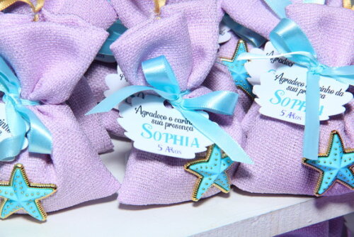 Sachê Perfumado Lembrancinha Aniversário - Pequena Sereia