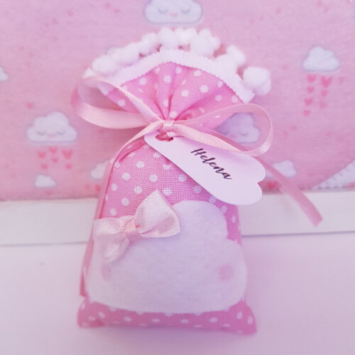 Sachê Perfumado Lembrança Personalizada Nuvem Chuva de Amor