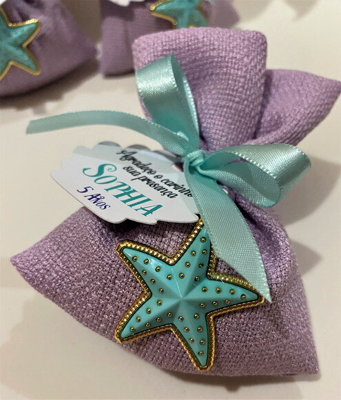 Sachê Perfumado Lembrancinha Aniversário - Pequena Sereia
