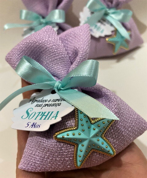 Sachê Perfumado Lembrancinha Aniversário - Pequena Sereia