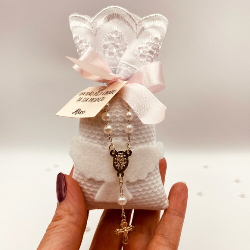 Sachê Perfumado Lembrancinha Batizado Crisma Primeira Comunh