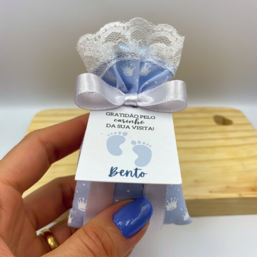 Sachê Perfumado Lembrancinha Maternidade com Tag