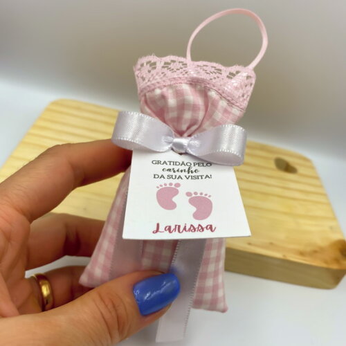 Sachê Perfumado Lembrancinha Maternidade com Tag