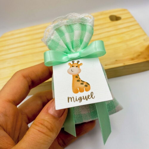 Sachê Perfumado Lembrancinha Maternidade com Tag