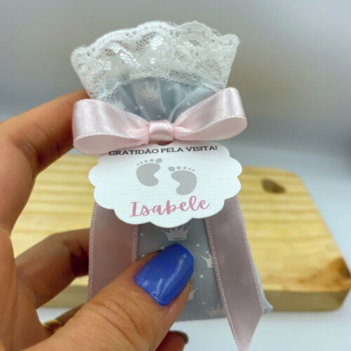 Sachê Perfumado Lembrancinha Maternidade com Tag