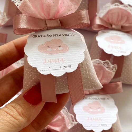 Sachê Perfumado Lembrancinha Personalizada Chuva de Amor