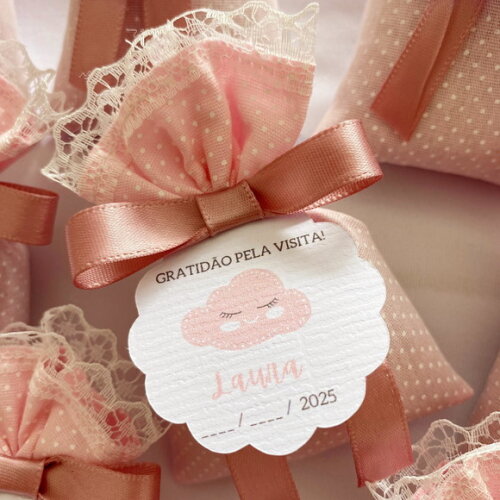 Sachê Perfumado Lembrancinha Personalizada Chuva de Amor