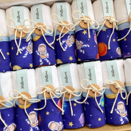 Toalha de Mão Lembrancinha Personalizada Foguete Astronauta