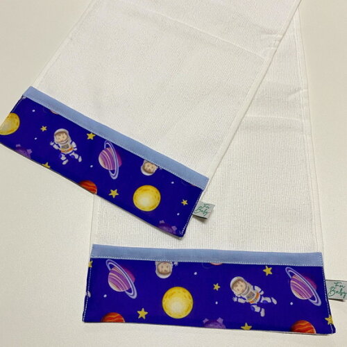 Toalha de Mão Lembrancinha Personalizada Foguete Astronauta