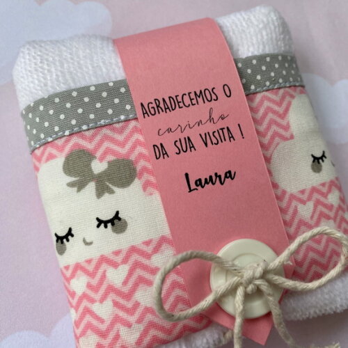 Toalha Lembrancinha Personalizada Aniversário Chuva de Amor