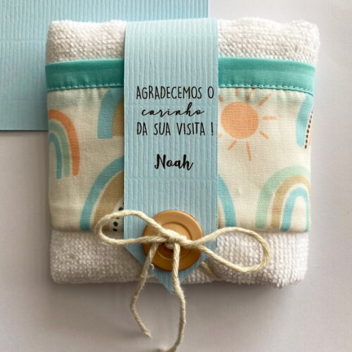 Toalha Lembrancinha Personalizada Arco Iris
