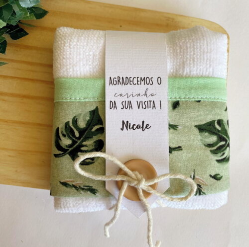 Toalha Lembrancinha Personalizada Maternidade/ Chá Safari