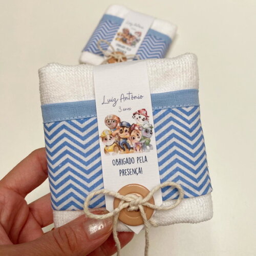 Toalha Personalizada Aniversário Patrulha Canina