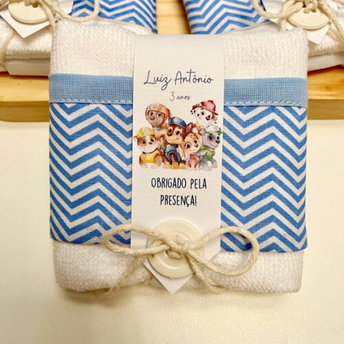 Toalha Personalizada Aniversário Patrulha Canina