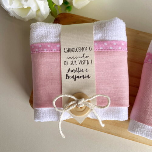 Toalhinha de Mão Personalizada Maternidade Aniversário