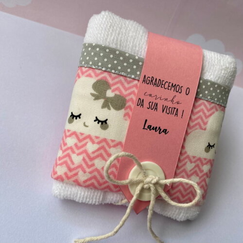 Toalhinha Lembrancinha de Aniversário - Chuva de Amor