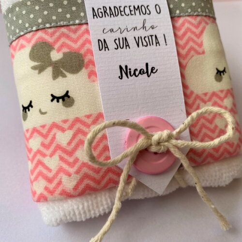 Toalhinha Lembrancinha de Aniversário - Chuva de Amor