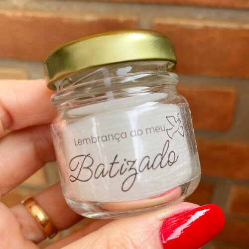 Vela Perfumada Lembrancinha de Batizado