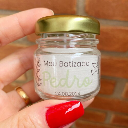 Vela Perfumada Lembrancinha Personalizada de Batizado