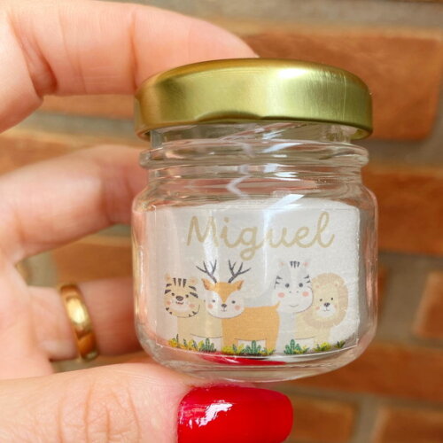 Vela Perfumada Lembrancinha Personalizada Safari Bosque