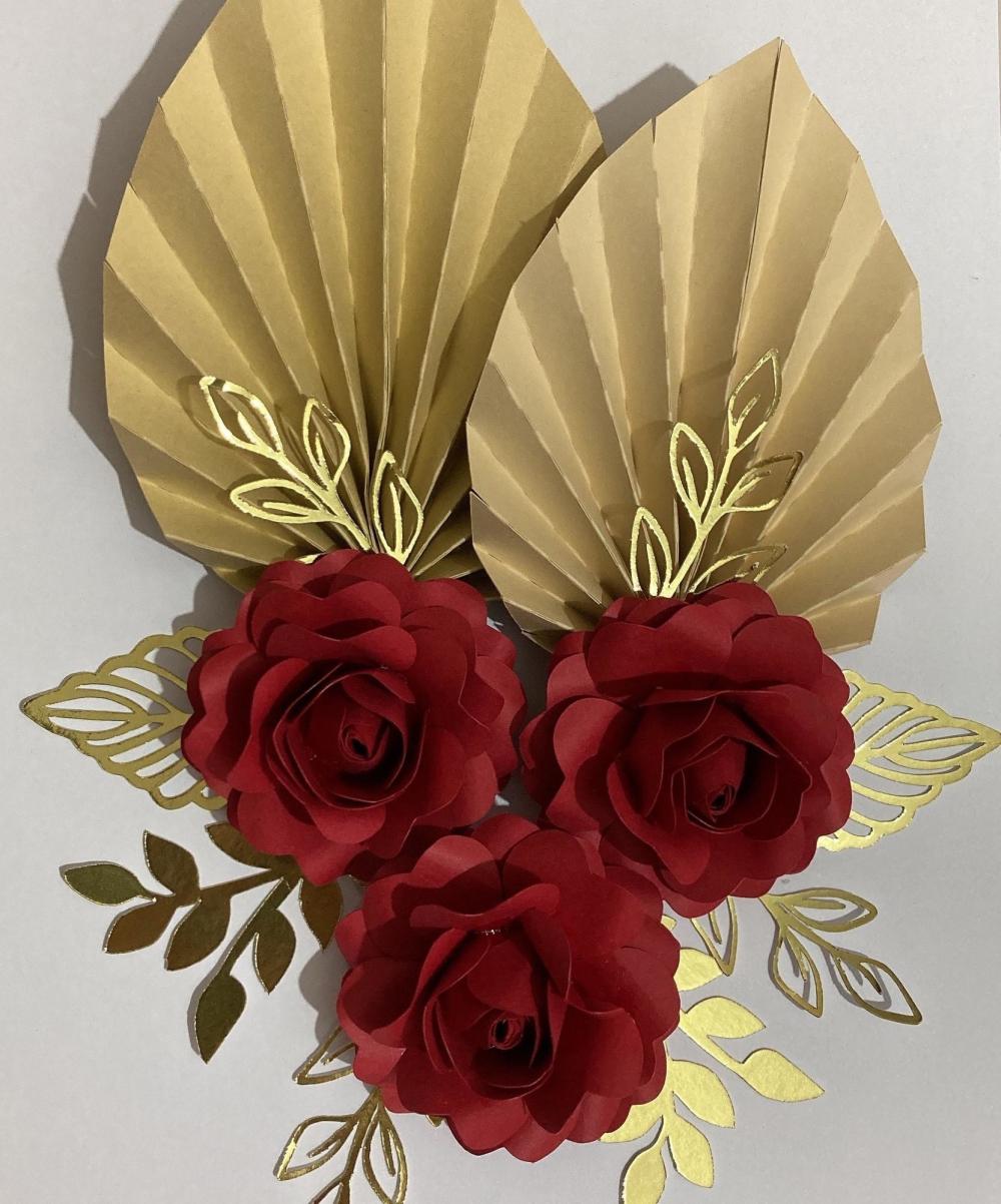 Arquivo corte Topo folhas plissada