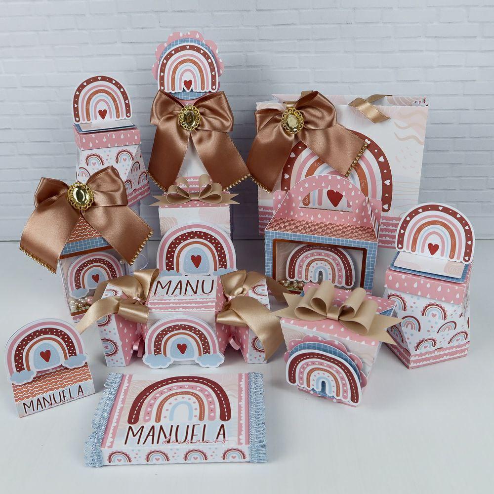 Arquivo de corte kit arco iris boho