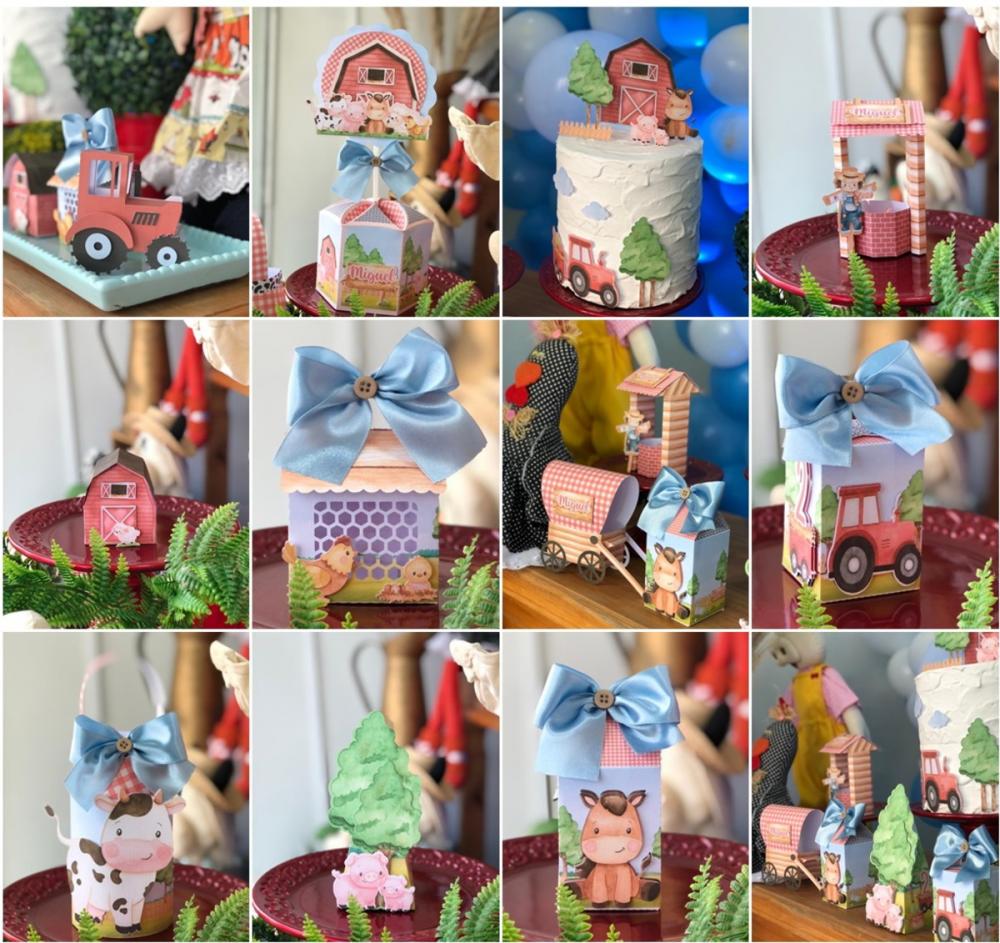 Arquivo de kit fazendinha aquarela