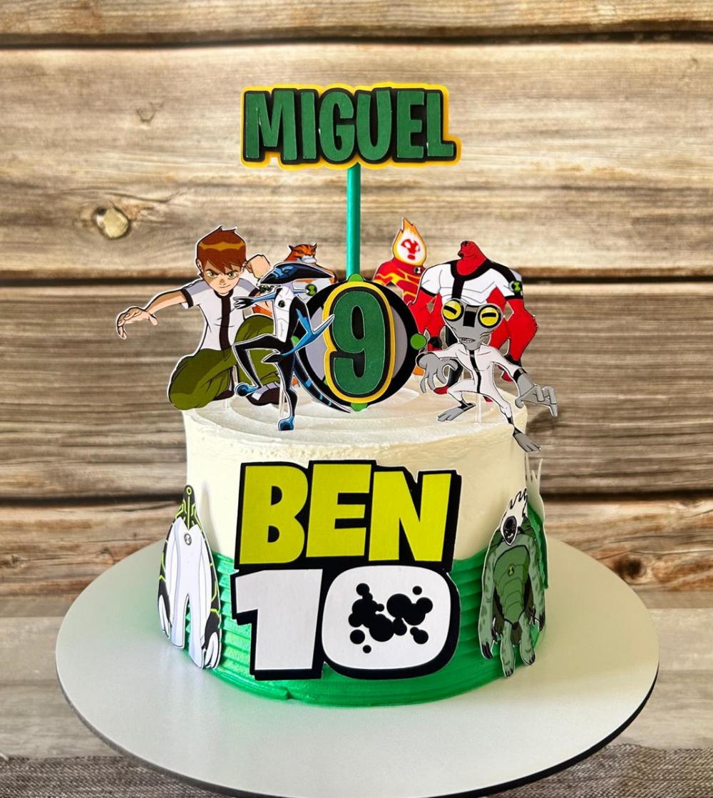 Topo de Bolo Ben 10