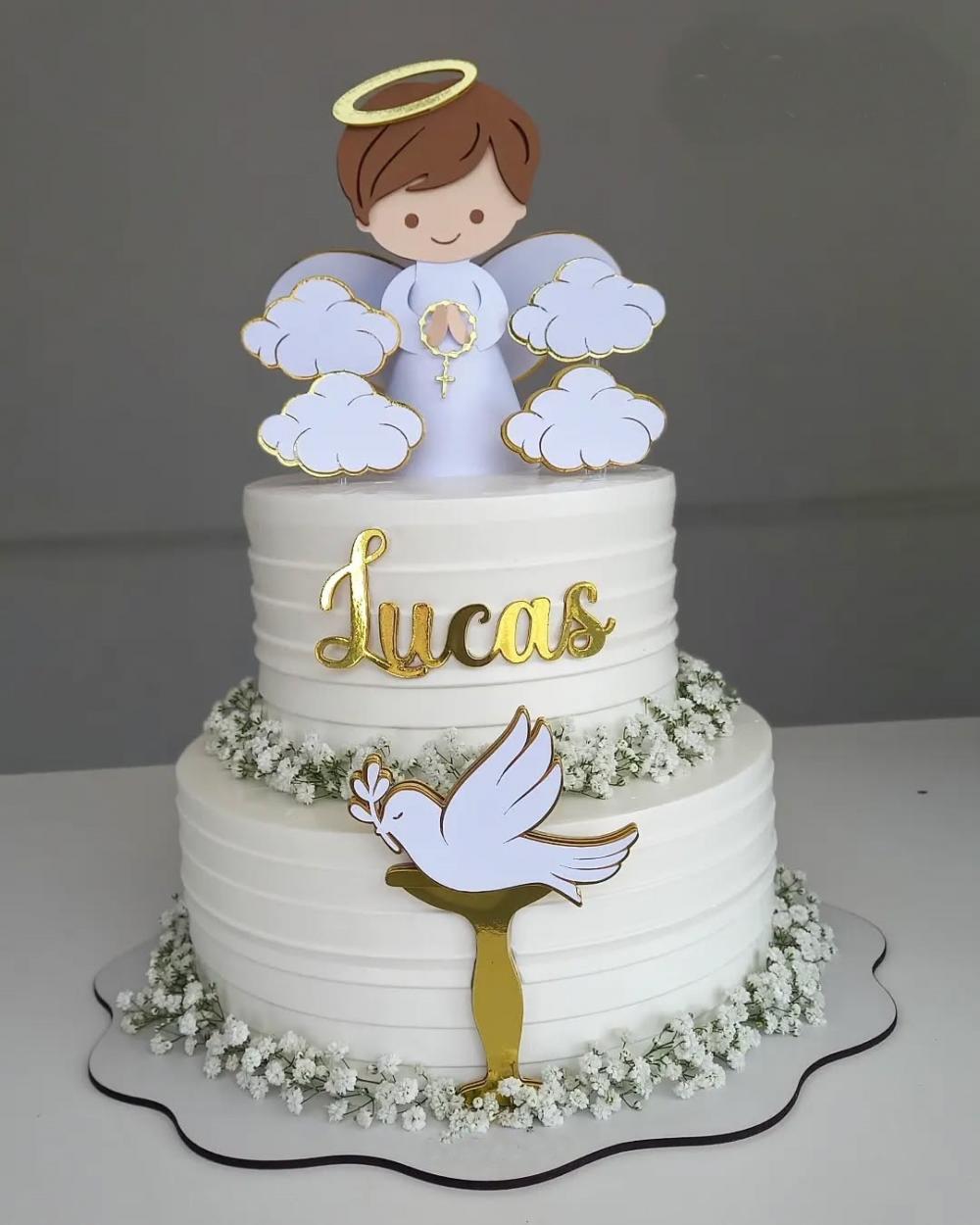 Arquivo de Corte topo anjinho batizado