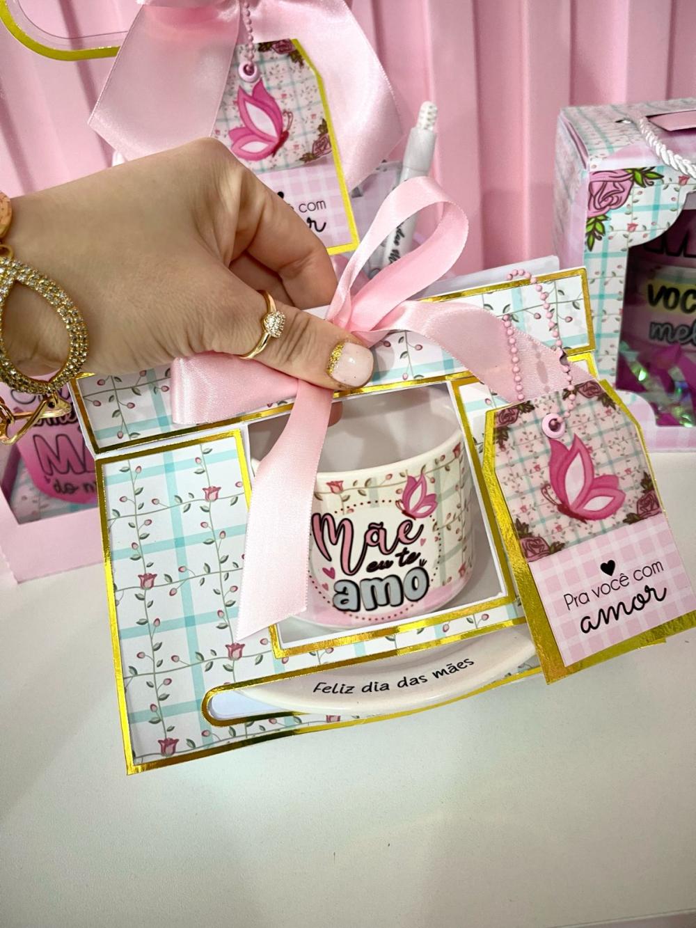 Aquivo de Corte Caixa Pires e Xicara Dia das Mães