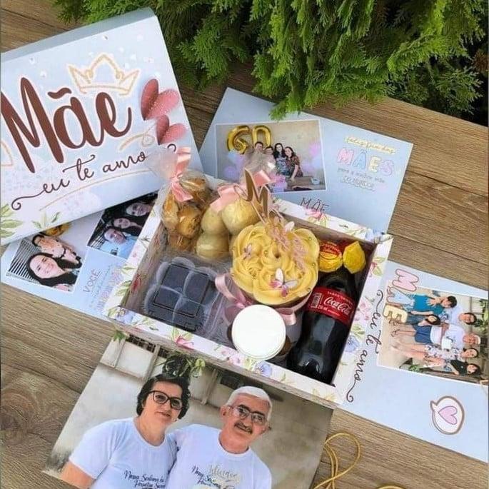 Arquivo de Corte Caixa Cesta Dia das Mães Studio e pdf