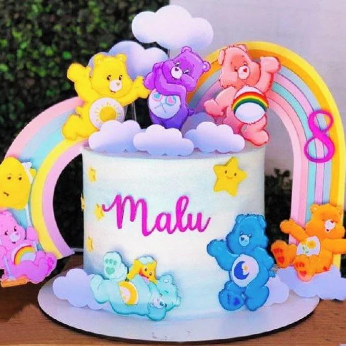 Arquivo de Corte topo ursinhos carinhosos arco iris