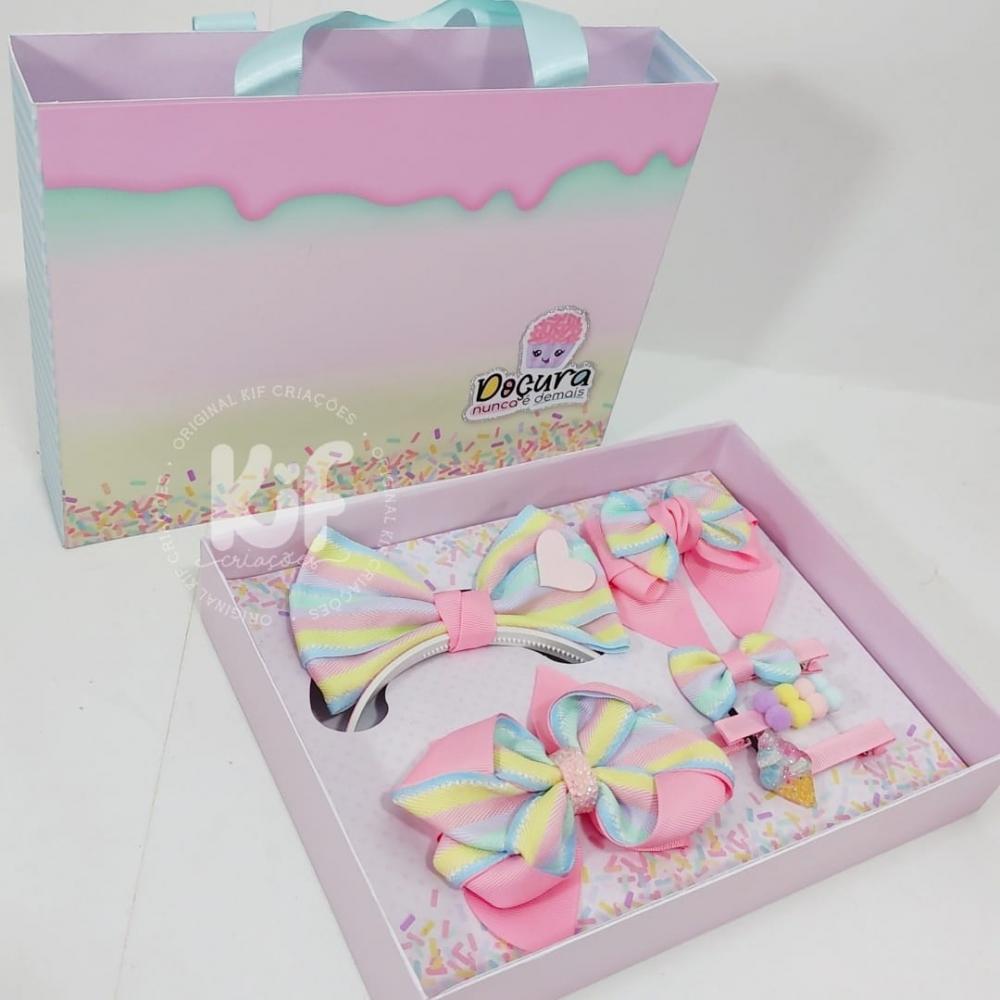 Arquivo de Corte Silhouette Sacola + Caixa para Laços